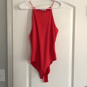 Size S pink body suit, halter